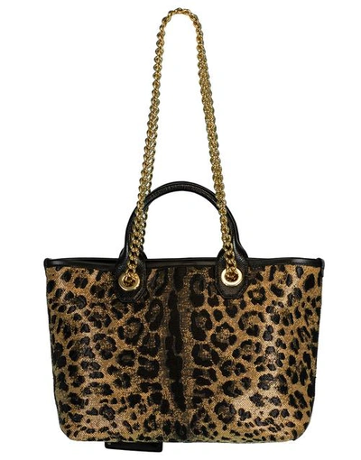 Shop Dolce & Gabbana Capri Leopard Print Mini Tote