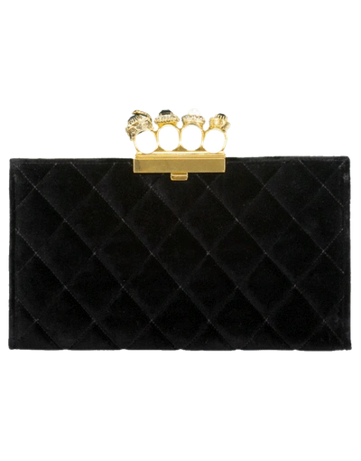 Shop Alexander Mcqueen Jeweled Four Ring Clutch