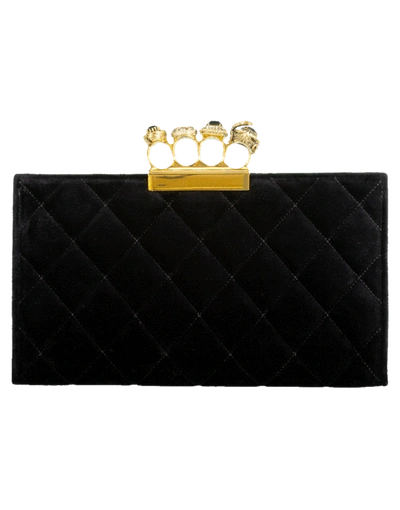 Shop Alexander Mcqueen Jeweled Four Ring Clutch