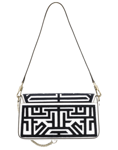 Shop Givenchy Tufted Labyrinth Charm Shoulder Bag In White