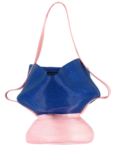 Shop Rosie Assoulin Pink And Blue Jug Bag