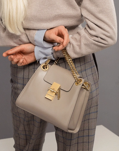 Shop Chloé Grey Annie Mini Shoulder Bag