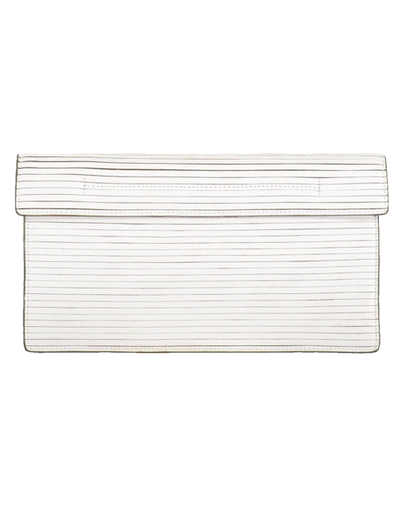 Shop Oscar De La Renta R Alibi Clutch In Ivory