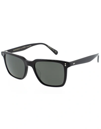 Shop Oliver Peoples Black Lachman Sunglasses