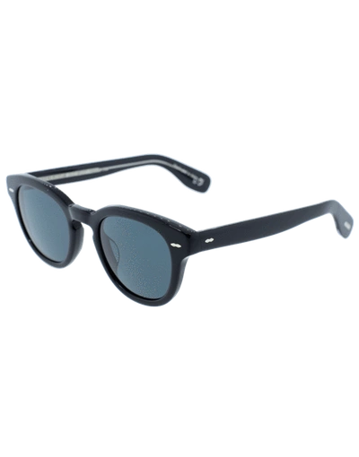 Shop Oliver Peoples Black Cary Grant Sun Sunglasses