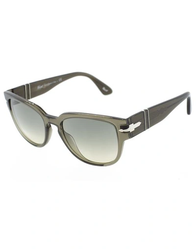 Shop Persol Smoke And Grey Acetate Sunglasses