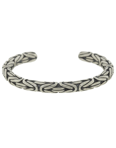 Shop John Varvatos Silver Rounded Chain Cuff