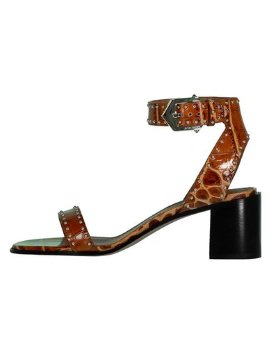 Shop Givenchy Elegant Studded Sandal In Cognac