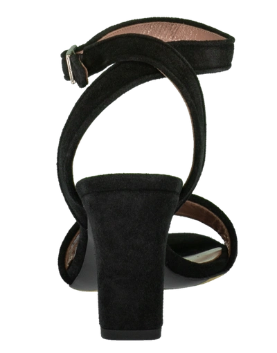 Shop Tabitha Simmons Leticia Suede Sandal In Black