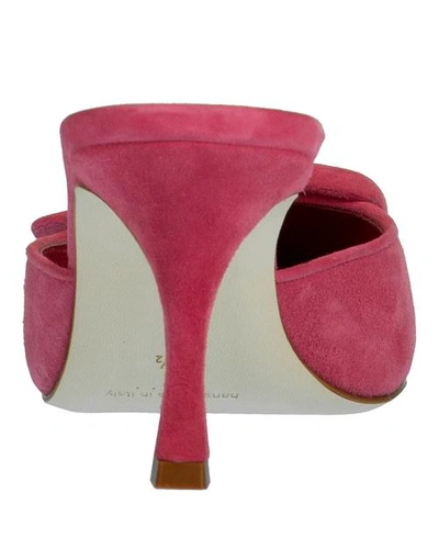 Shop Manolo Blahnik Pink Maysale Mule