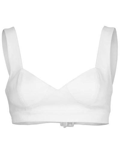 Shop Alaïa Structured Bralette In Blanc