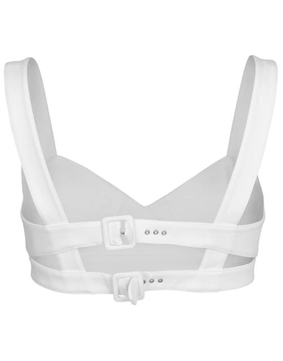 Shop Alaïa Structured Bralette In Blanc