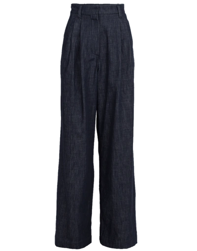 Shop Brunello Cucinelli Wide Leg Denim Pant