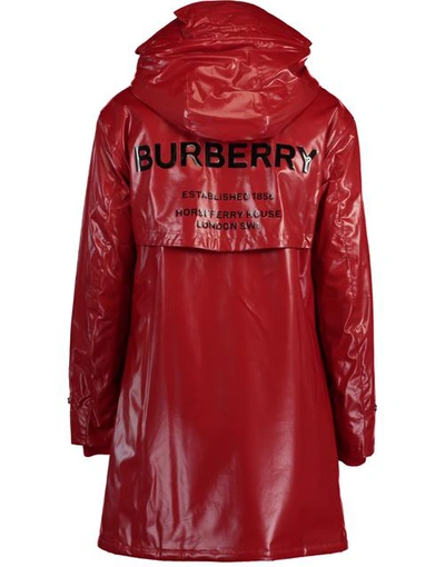 Shop Burberry Cramond Logo Parka Raincoat