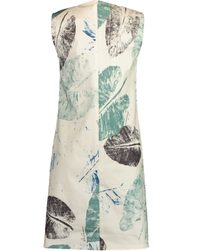 Shop Carolina Herrera Printed Mini Shift Dress In Ivory