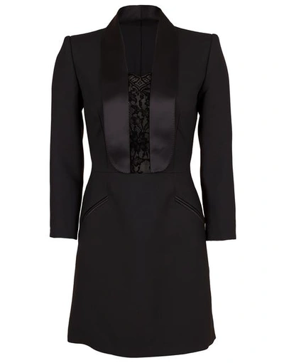 Shop Alexander Mcqueen Lace Tux Dress