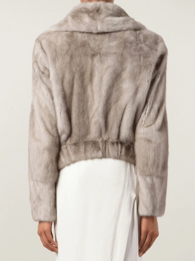 Shop Brunello Cucinelli Mink Cropped Coat