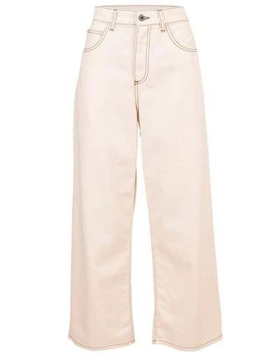 Shop Marni Wide Leg Denim Pant In Glass