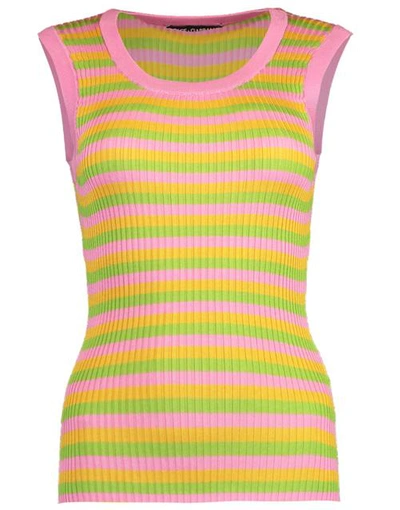 Shop Dolce & Gabbana Striped Ribbed Racerback Tank