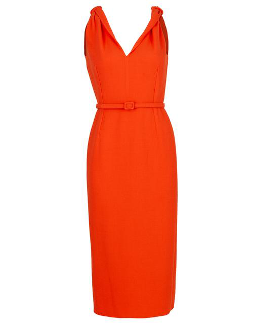 oscar de la renta orange dress