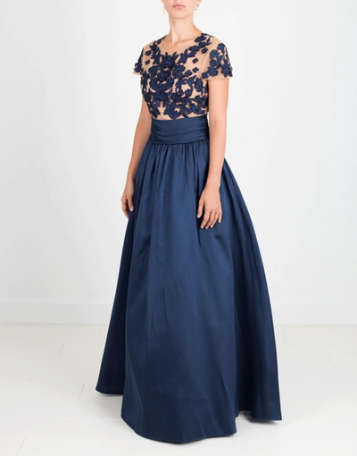 Shop Marchesa Notte Mikado Beaded Ball Gown