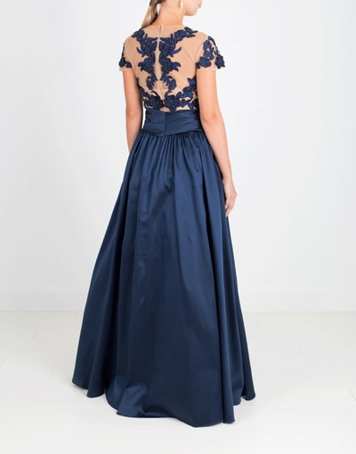 Shop Marchesa Notte Mikado Beaded Ball Gown
