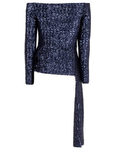 Shop Roland Mouret Endfield Stretch Micro Jacket In Navy