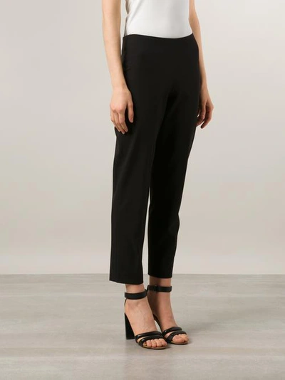 Shop Brunello Cucinelli Black Cotton Side Zip Pant