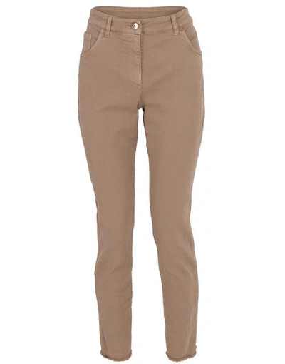 Shop Brunello Cucinelli Skinny Frayed Hem Denim Pant