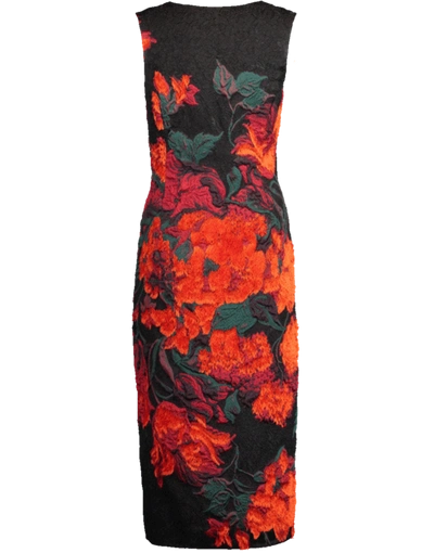 Shop Oscar De La Renta Floral Print Cocktail Dress