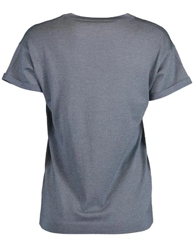 Shop Brunello Cucinelli Cashmere Blend T-shirt In Cloud