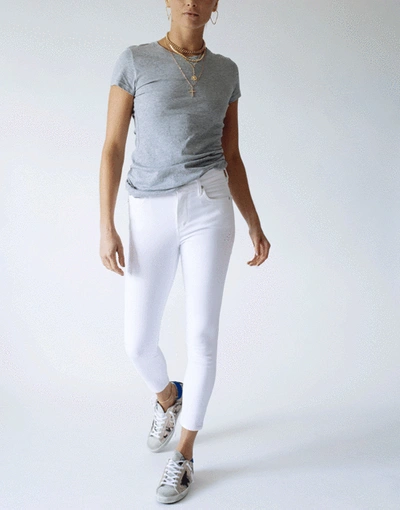 Shop Citizens Of Humanity Rocket Crop Mid Rise Skinny Jean In White