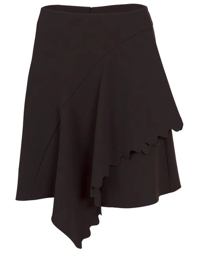 Shop Chloé Asymmetrical Drape Skirt In Black