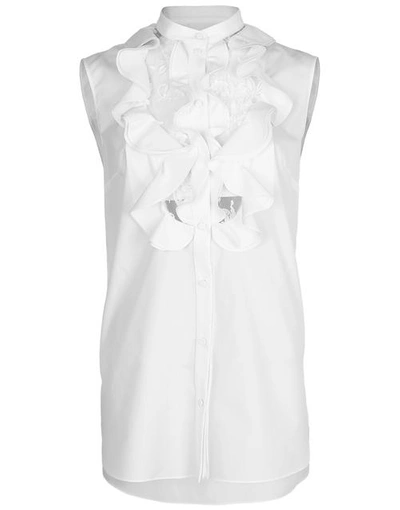 Shop Alexander Mcqueen Sleeveless Lace Bib Shirt