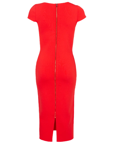 Shop Roland Mouret Keel Dress In Red