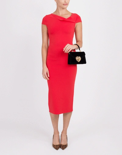 Shop Roland Mouret Keel Dress In Red