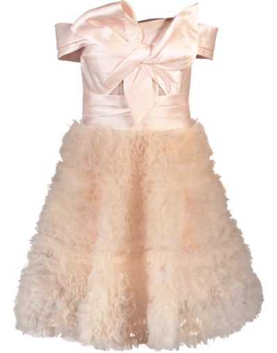 Shop Marchesa Notte Strapless Cocktail Mikado Draped Dress In Blush