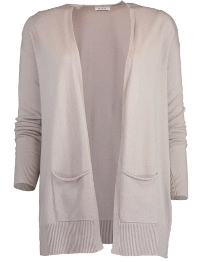 Shop Allude Long Cashmere Cardigan In Dove