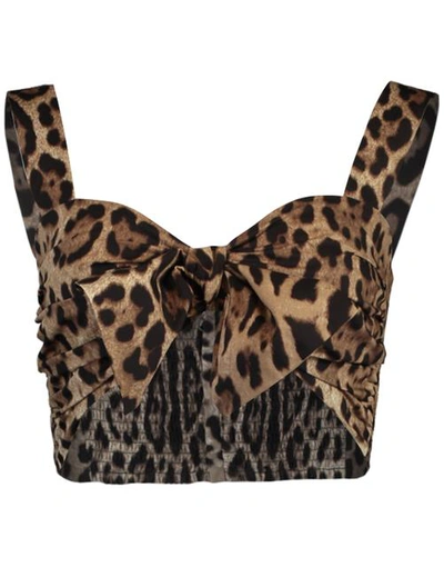 Shop Dolce & Gabbana Leo Crop Top