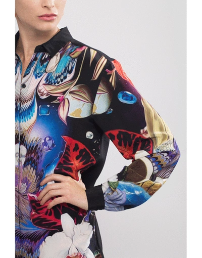 Shop Mary Katrantzou Fantasy Print Goya Shirt Dress