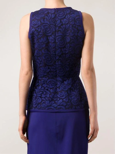 Shop J Mendel Halter Top With Lace Embroidery
