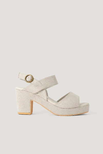 Shop Basma & Merna X Na-kd Chunky Sandals - Beige