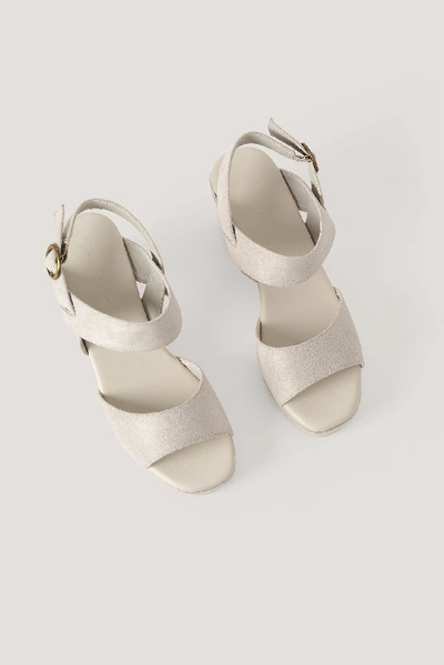 Shop Basma & Merna X Na-kd Chunky Sandals - Beige