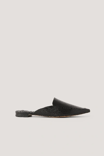 Shop Na-kd Pointy Toe Slippers - Black