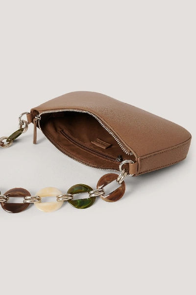 Shop Na-kd Chain Detail Baguette Bag - Brown