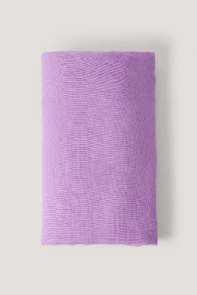 Shop Na-kd Flowy Thin Woven Scarf - Purple In Lilac