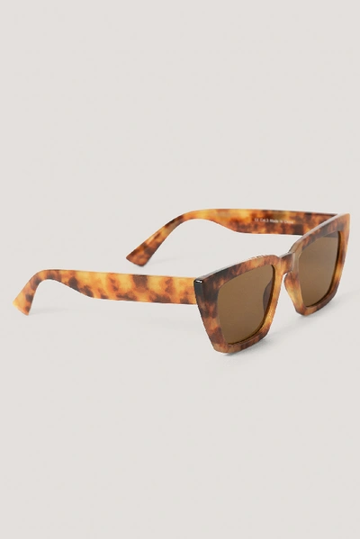 Shop Na-kd Basic Squared Sunglasses - Brown In Tortois