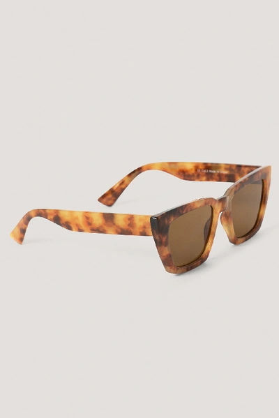 Na-kd Basic Squared Sunglasses - Brown In Tortois