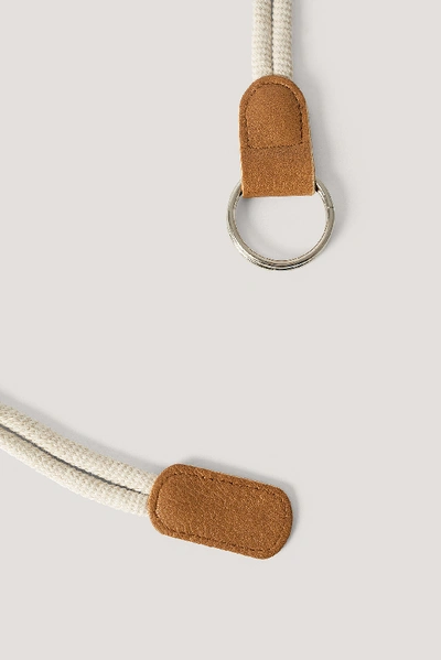 Shop Na-kd Ring Closure Rope Belt - Beige In Natural