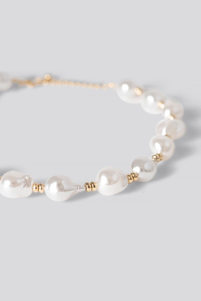 Shop Na-kd Vintage Pearl Necklace - White